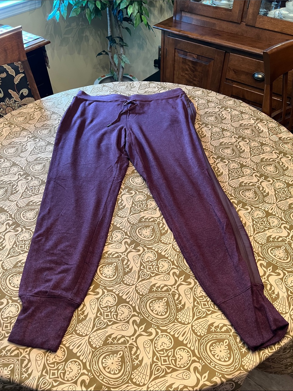 Athleta Plum Purple Track Joggers